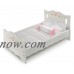 Badger Basket Doll Bed with Bedding - White Rose - Fits American Girl, My Life As & Most 18" Dolls   551539178